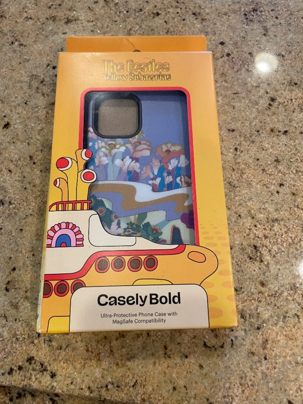 Casely iPhone 12 Pro case, Beatles Yellow Submarine - brand new never used